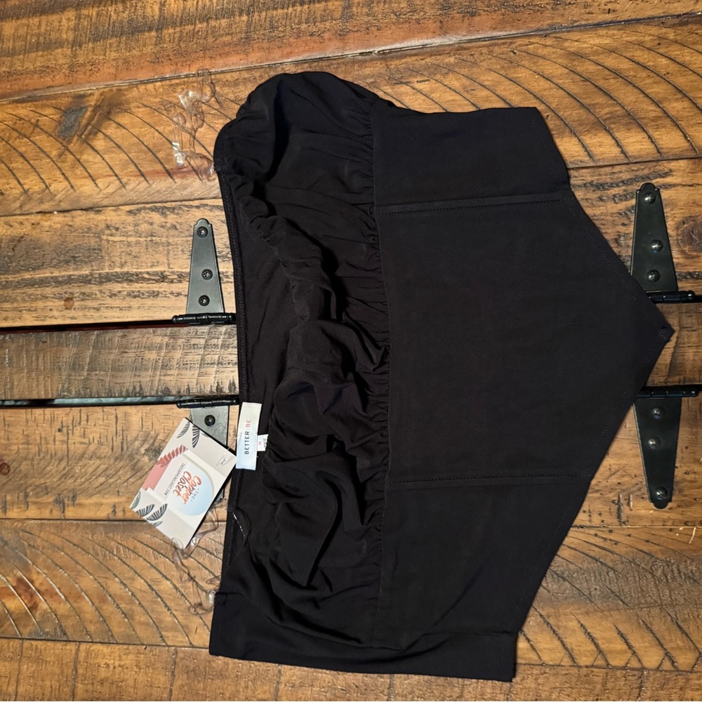 Black womens tube top brand new size Medium